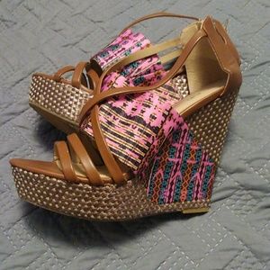 Justfab Aztec Wedges